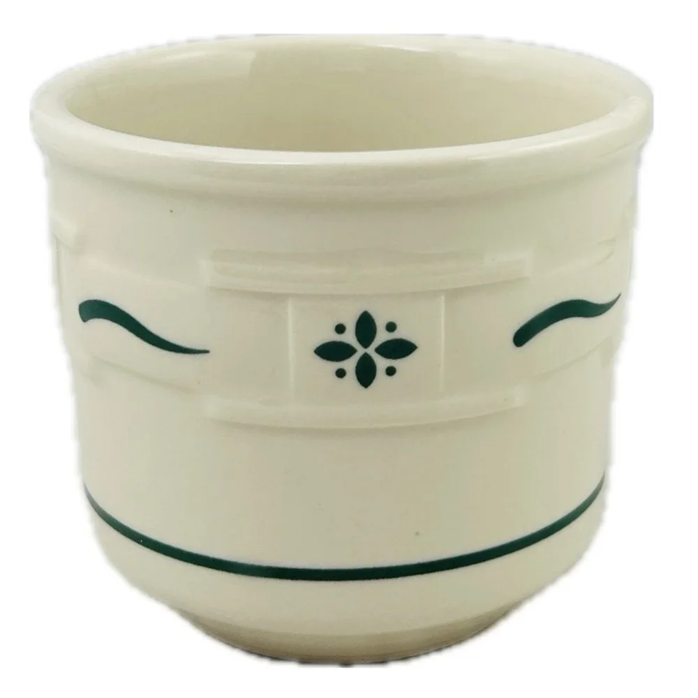Longaberger‎ Pottery Woven Traditions Cup 8 oz Heritage Green